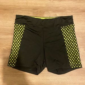 Black and green spandex